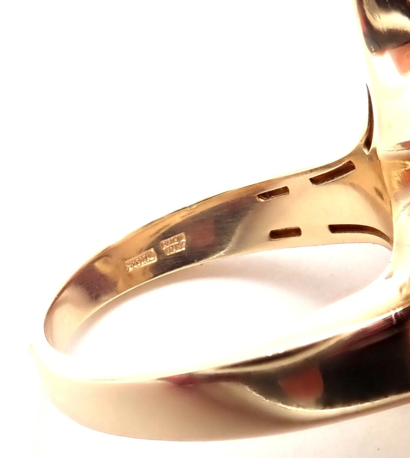 Authentic! Bvlgari Bulgari Cicladi 18k Yellow Gold Large Ring