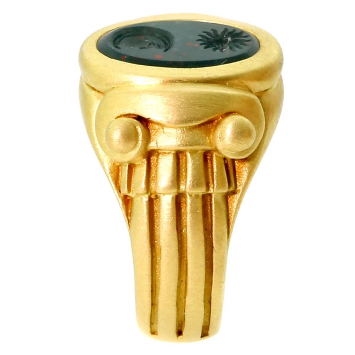 Barry Kieselstein Cord Gold Bloodstone Ring