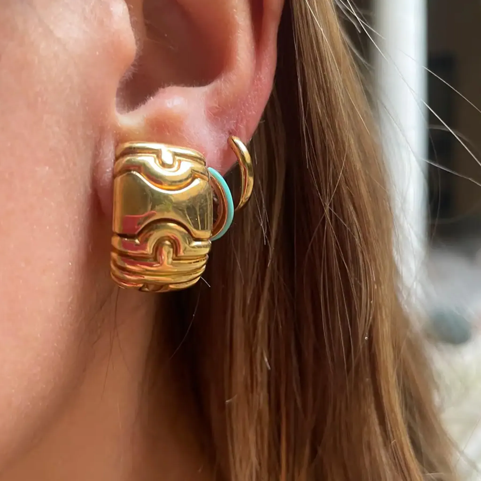 Bulgari 1980s 18KT Yellow Gold Parentesi Suite