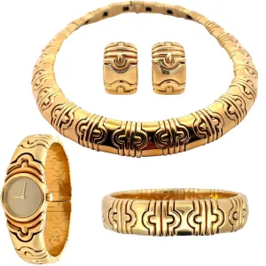 Bulgari 1980s 18KT Yellow Gold Parentesi Suite