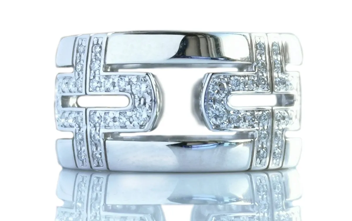 Bulgari Bvlgari Diamond Parentesi Ring SZ 52