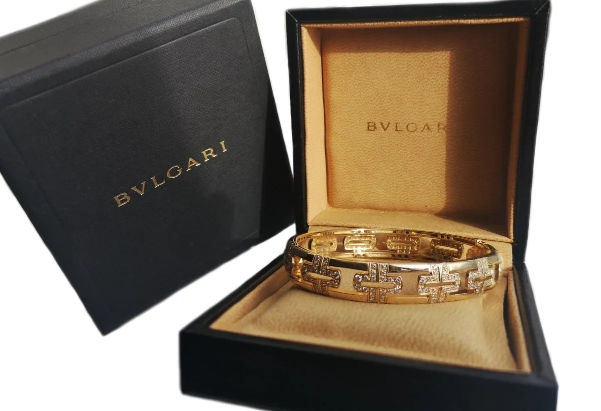 Bulgari Bvlgari Parentesi Bracelet with 1.90tcw Diamonds