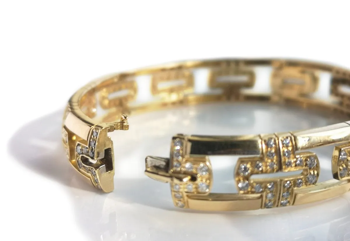 Bulgari Bvlgari Parentesi Bracelet with 1.90tcw Diamonds
