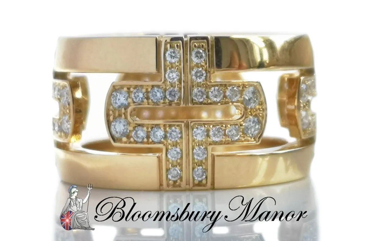 Bulgari Bvlgari Parentesi Diamond 750 Ring SZ 52