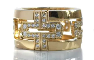 Bulgari Bvlgari Parentesi Diamond 750 Ring SZ 52