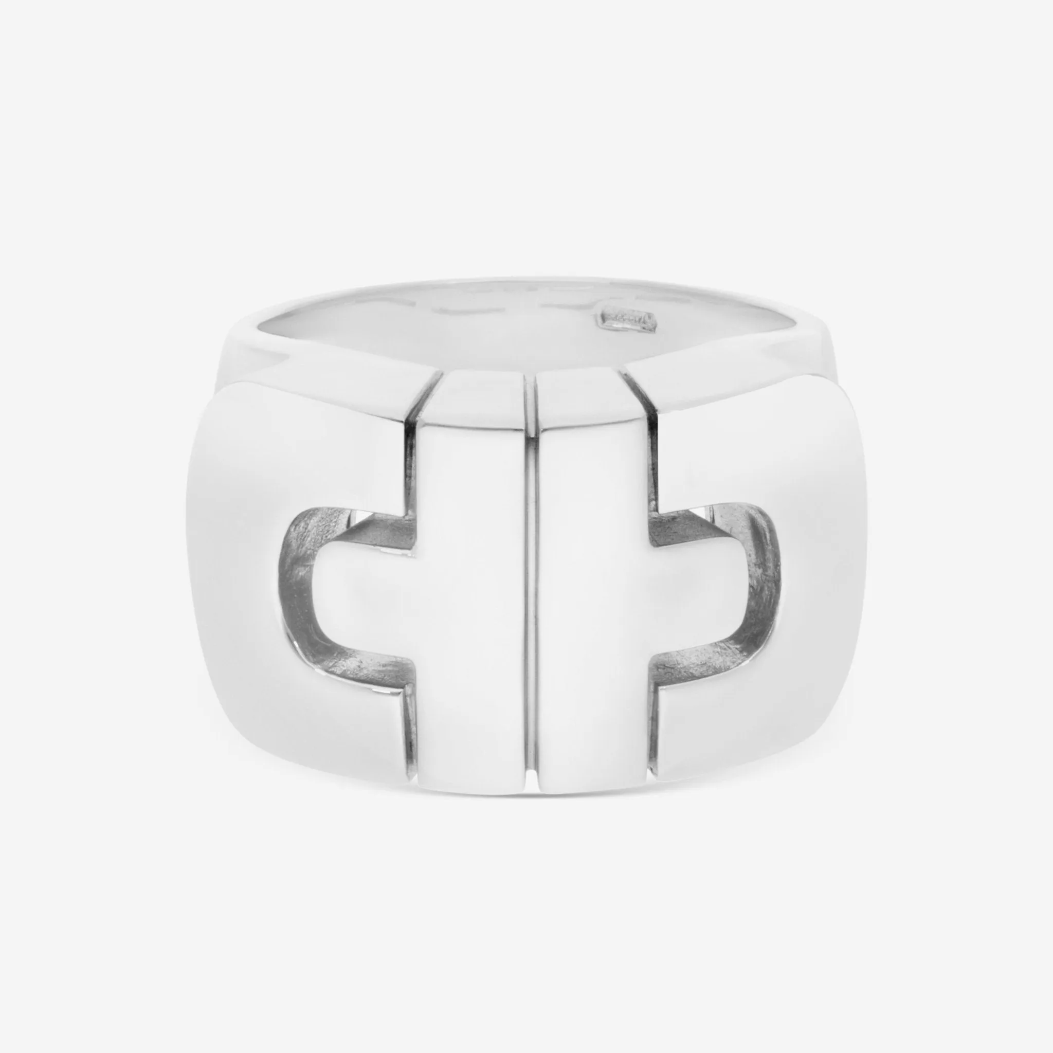 Bulgari Parentesi 18K White Gold Ring Sz. 6 339922