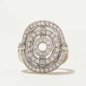 'Bvlgari' Astrale Cerchi Diamond Ring | 0.94ctw | SZ 6.75