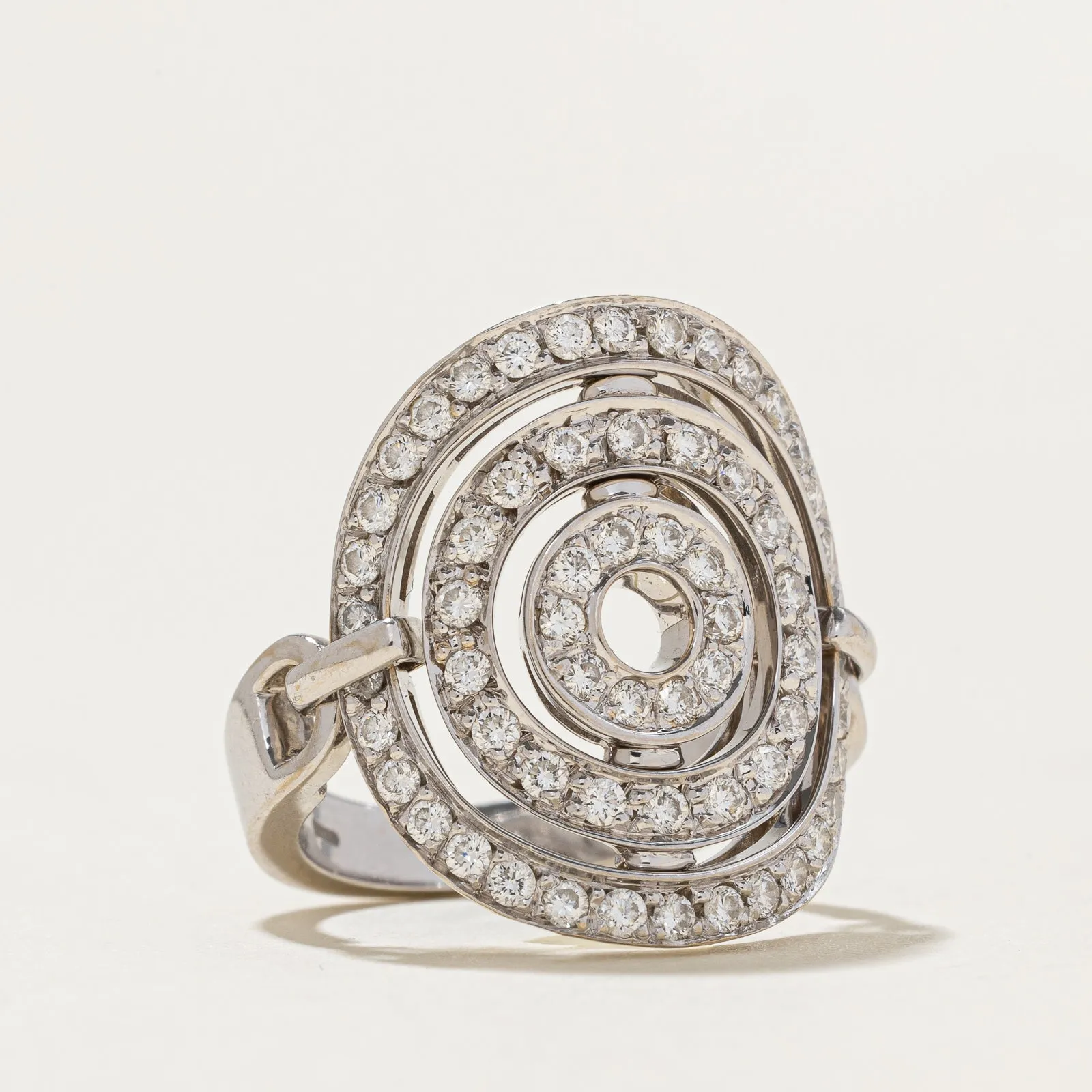 'Bvlgari' Astrale Cerchi Diamond Ring | 0.94ctw | SZ 6.75