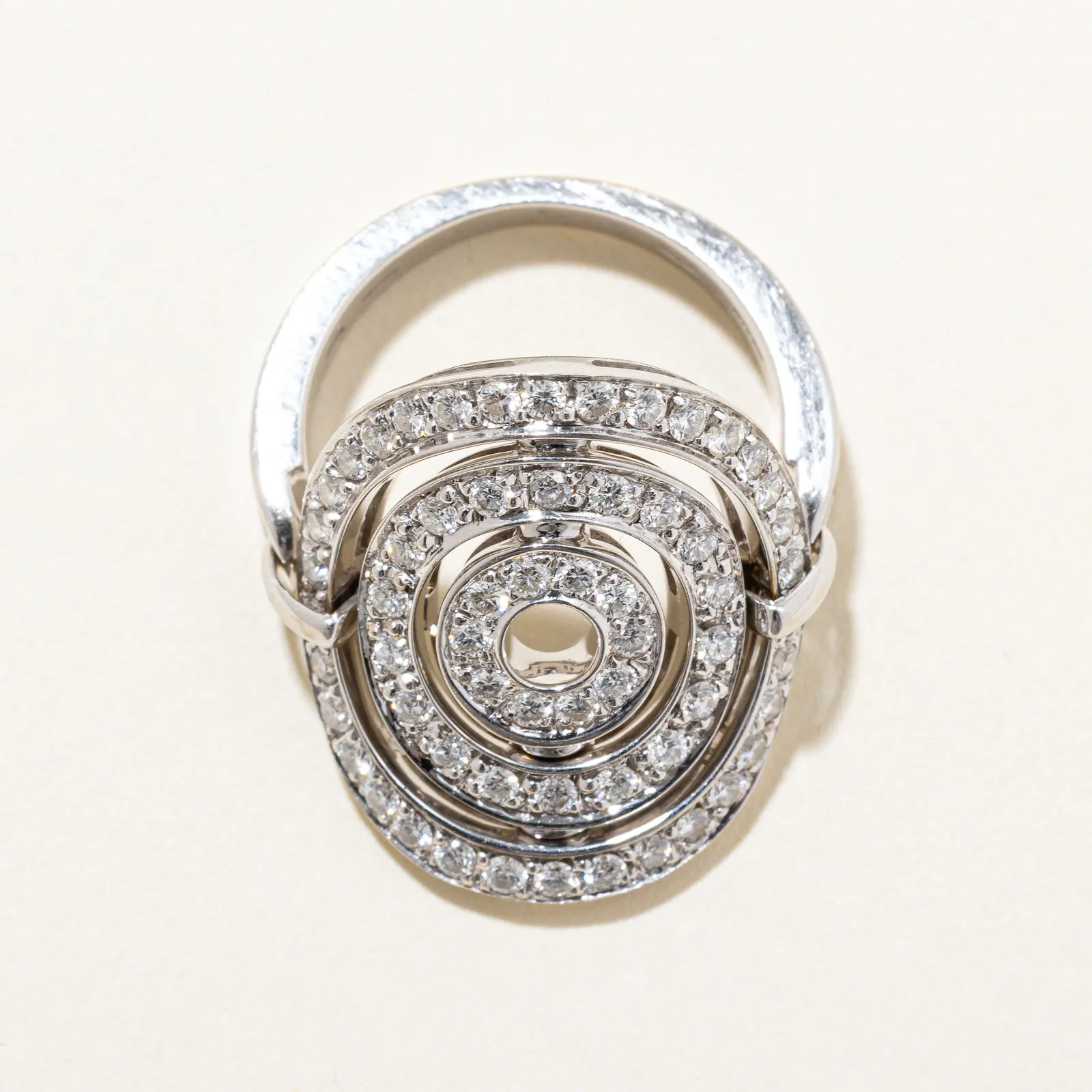 'Bvlgari' Astrale Cerchi Diamond Ring | 0.94ctw | SZ 6.75