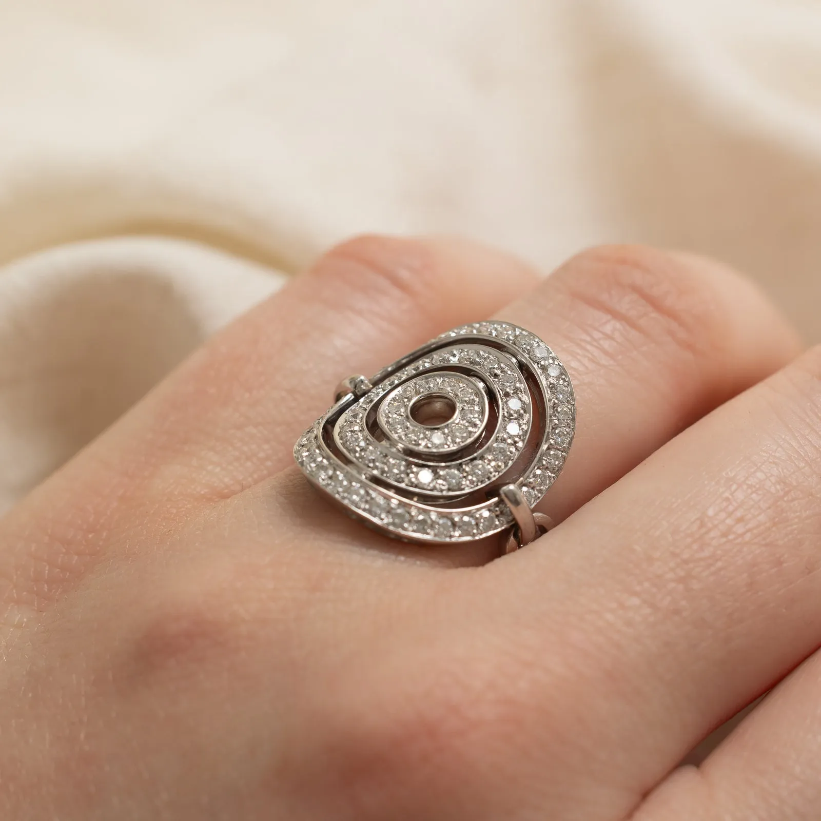 'Bvlgari' Astrale Cerchi Diamond Ring | 0.94ctw | SZ 6.75