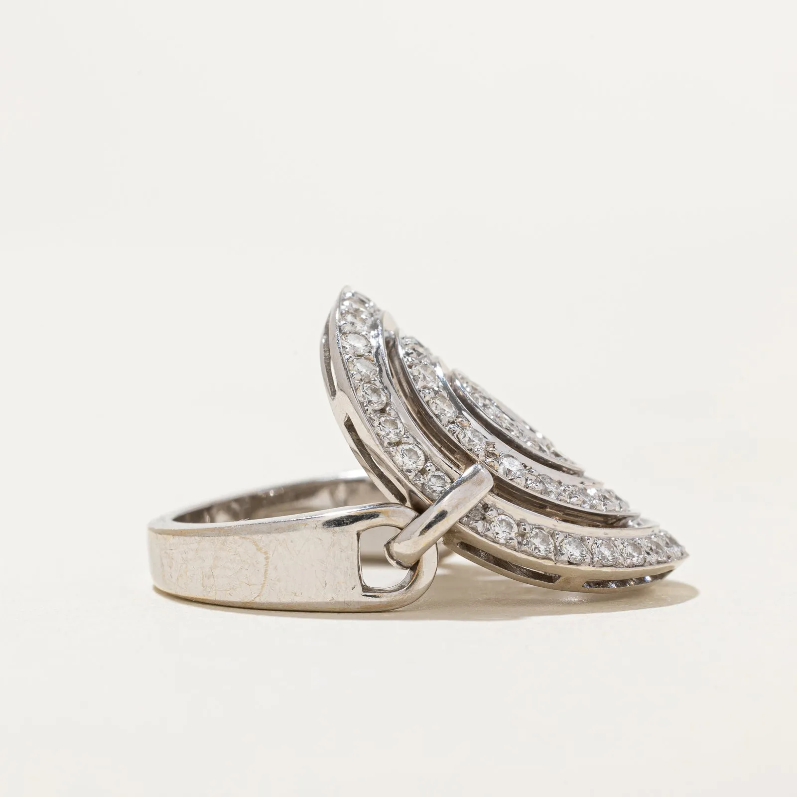 'Bvlgari' Astrale Cerchi Diamond Ring | 0.94ctw | SZ 6.75