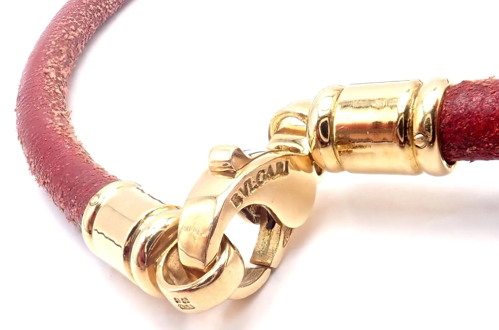 Bvlgari Bulgari Optical Illusion 18K Gold Steel Spinning MOP Pendant Necklace