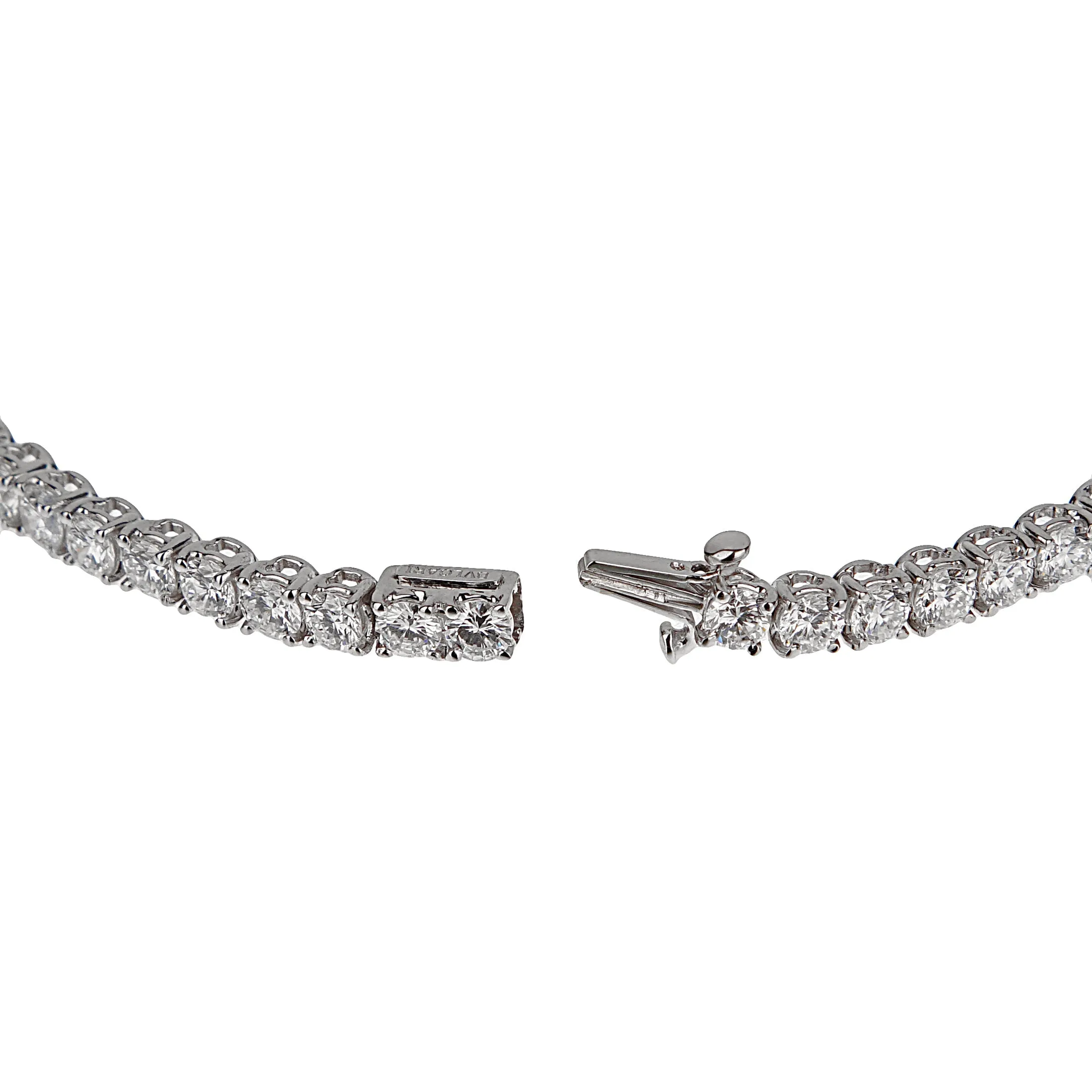 Bvlgari Griffe 6ct Diamond 18k White Gold Tennis Bracelet