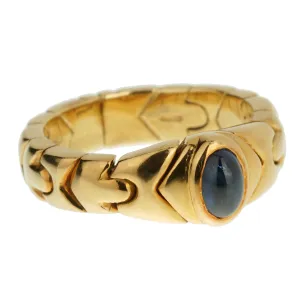 Bvlgari Vintage Sapphire Alveare 18k Yellow Gold Ring