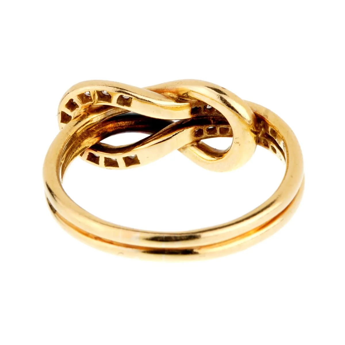 Cartier Love Knot Diamond Gold Ring