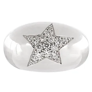 Chanel Bombe Comete White Gold Diamond Cocktail Ring