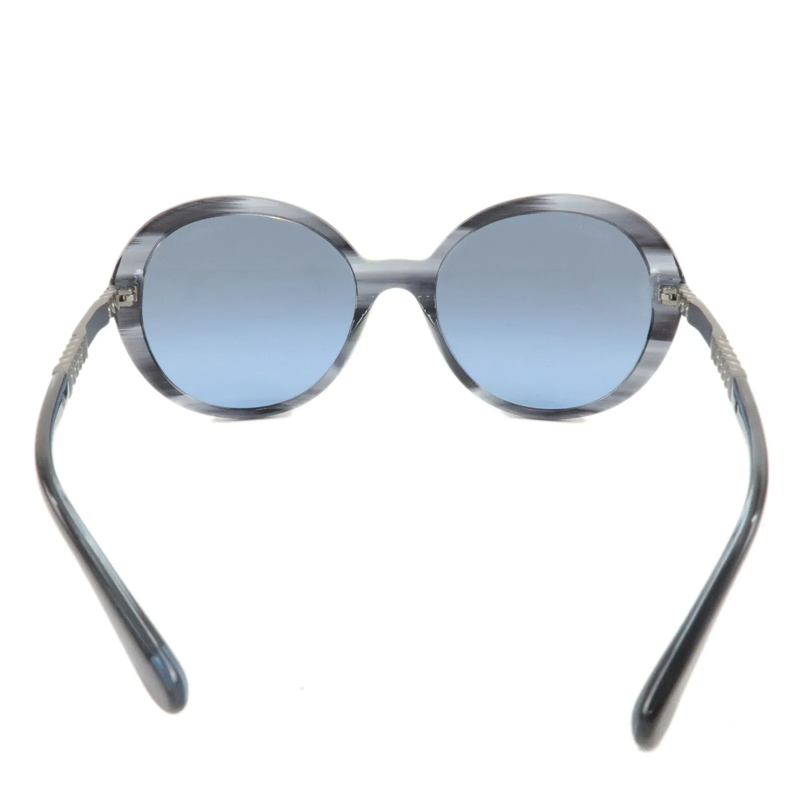 CHANEL Plastic Metal Chain Motif Sunglasses 56E20 140 Black 5353-A Used