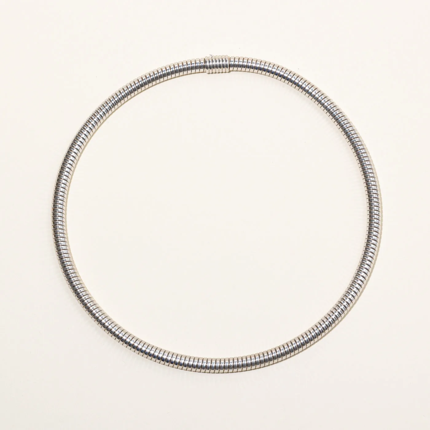 'Chopard' Tubogas 18k White Gold Necklace | 19" |