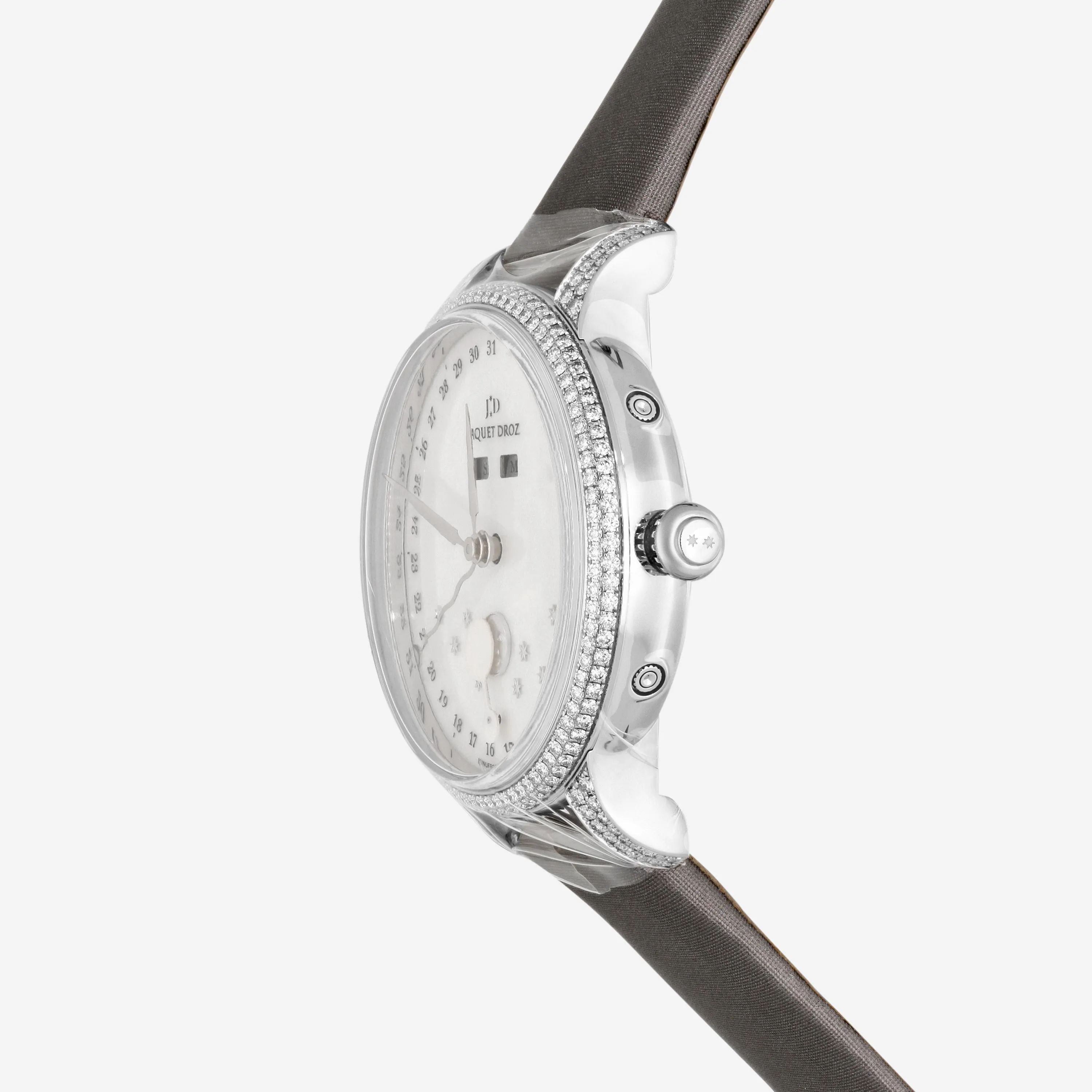 Jaquet Droz Astrale Eclipse 18K White Gold Diamond Automatic Ladies Watch J012614570