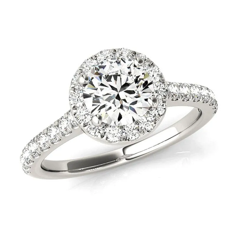 Lana - Elevate your proposal - Halo Diamond Engagement Ring 1.50 Carats