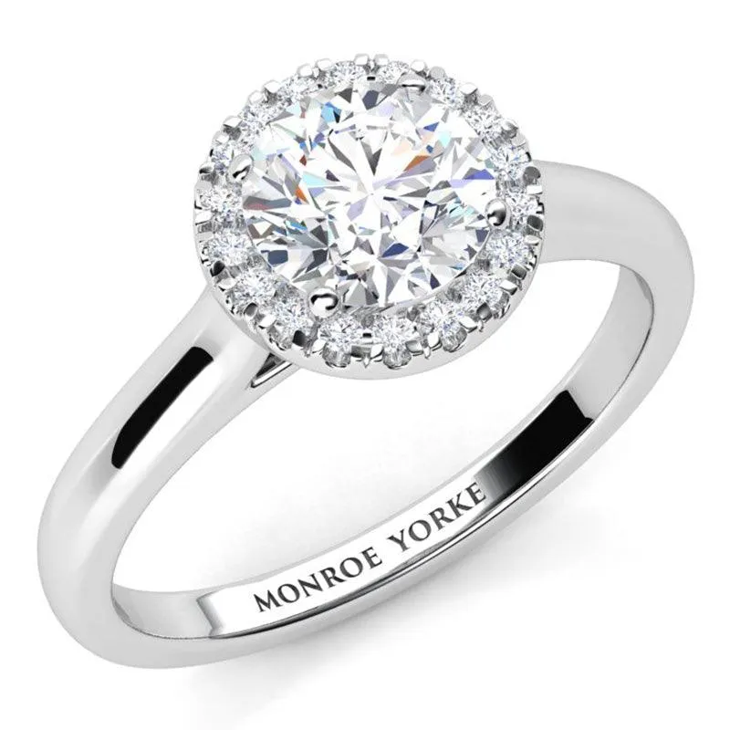 Oasis - Halo Diamond Ring: A Timeless Symbol of Eternal Love