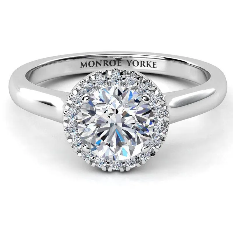 Oasis - Halo Diamond Ring: A Timeless Symbol of Eternal Love